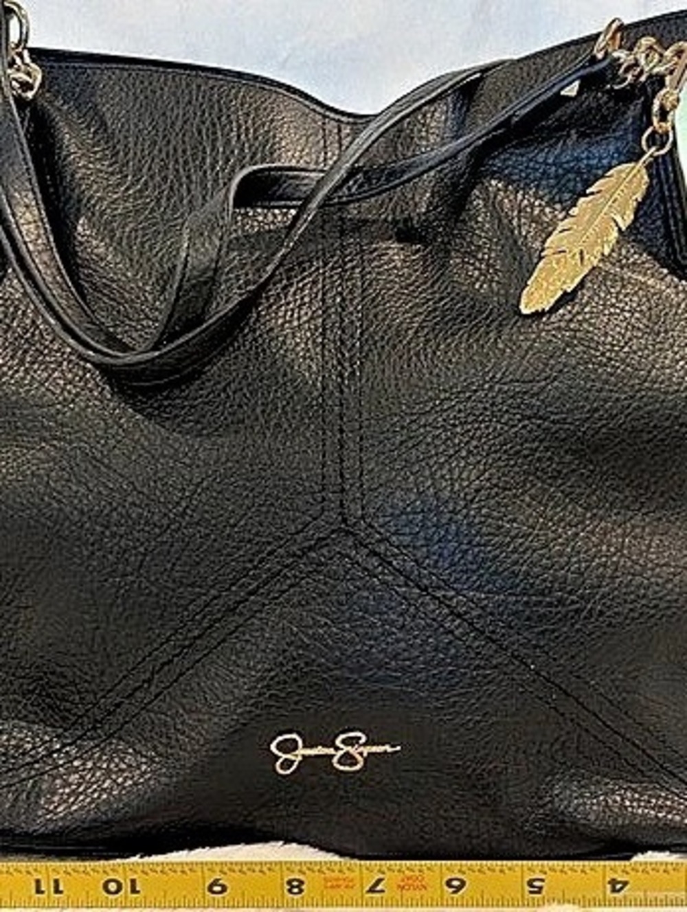 Jessica Simpson Black & White Animal Print Tote